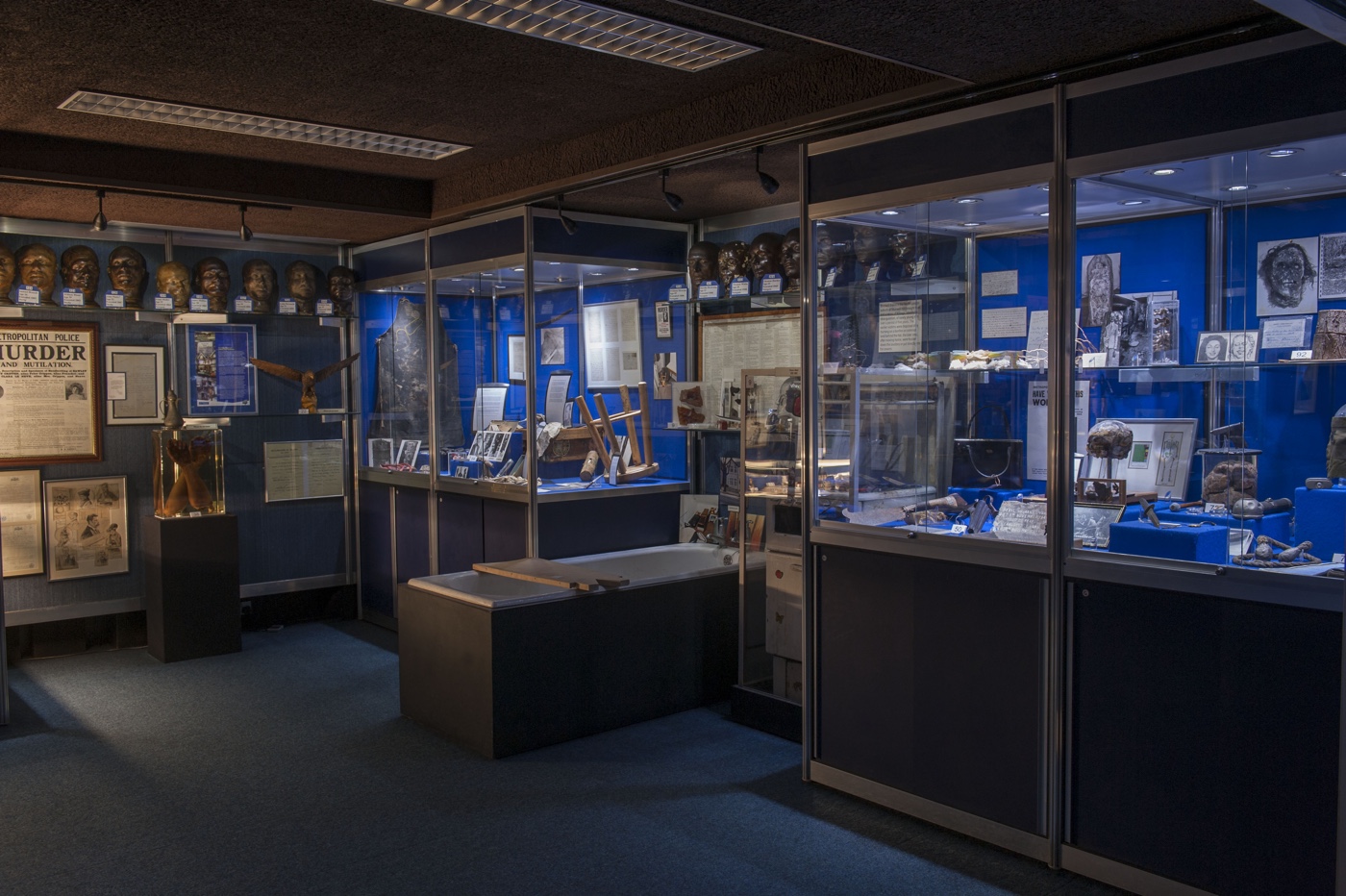 Inside the Metropolitan Police's hidden Crime Museum at New Scotland Yard, 2015 © Museum of London