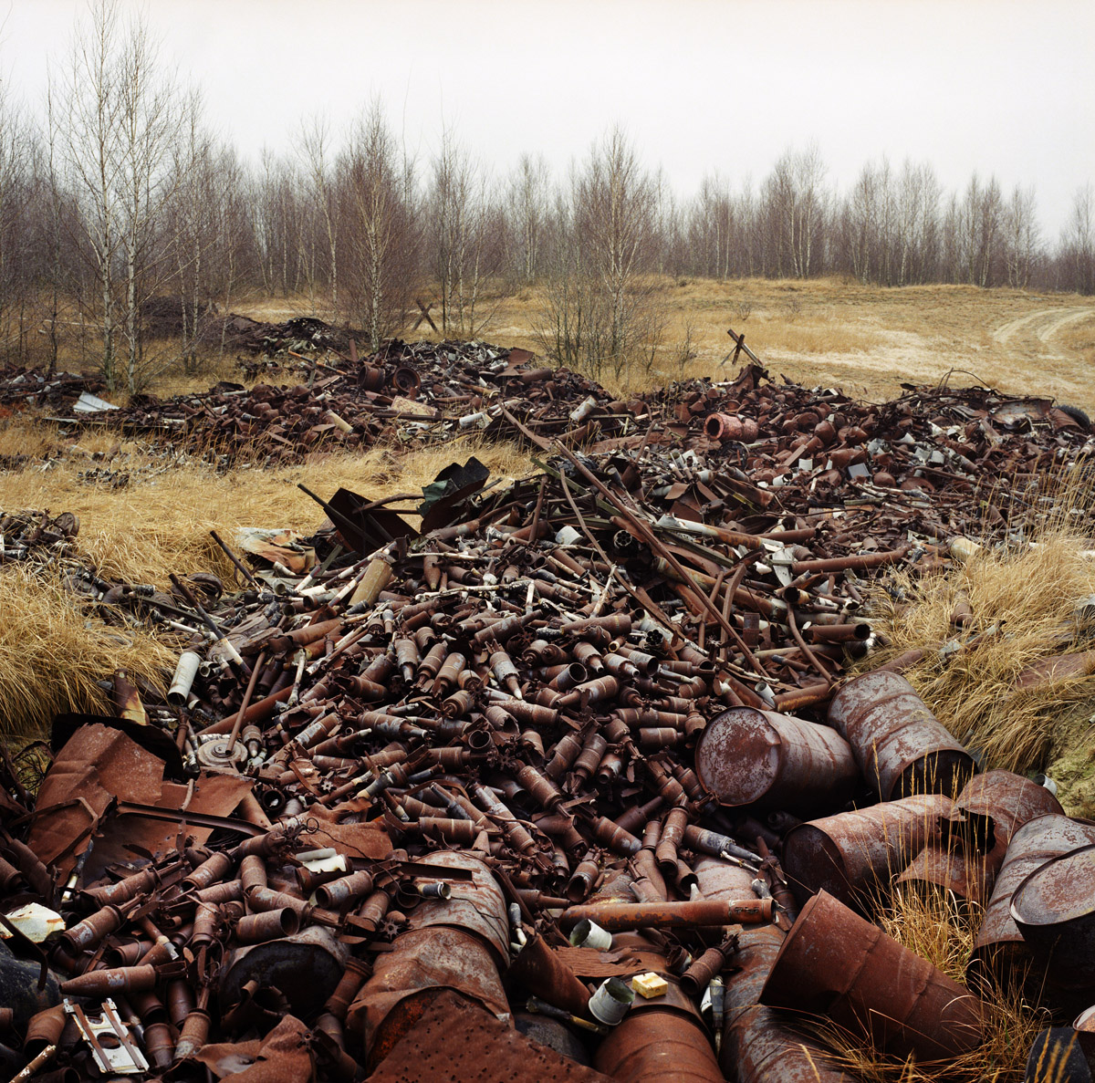 PRESS PHOTO ONLY TO BE USED IN RELATION WITH EXHIBITION RELICS OF THE COLD WAR IN DHM, BERLIN 2016. CUTTING PICTURES IS NOT ALLOWED. GERMANY, Germany east, Lieberose Left behind ammunition on former exercise terrain of the Soviet army. Photo: Martin Roemers