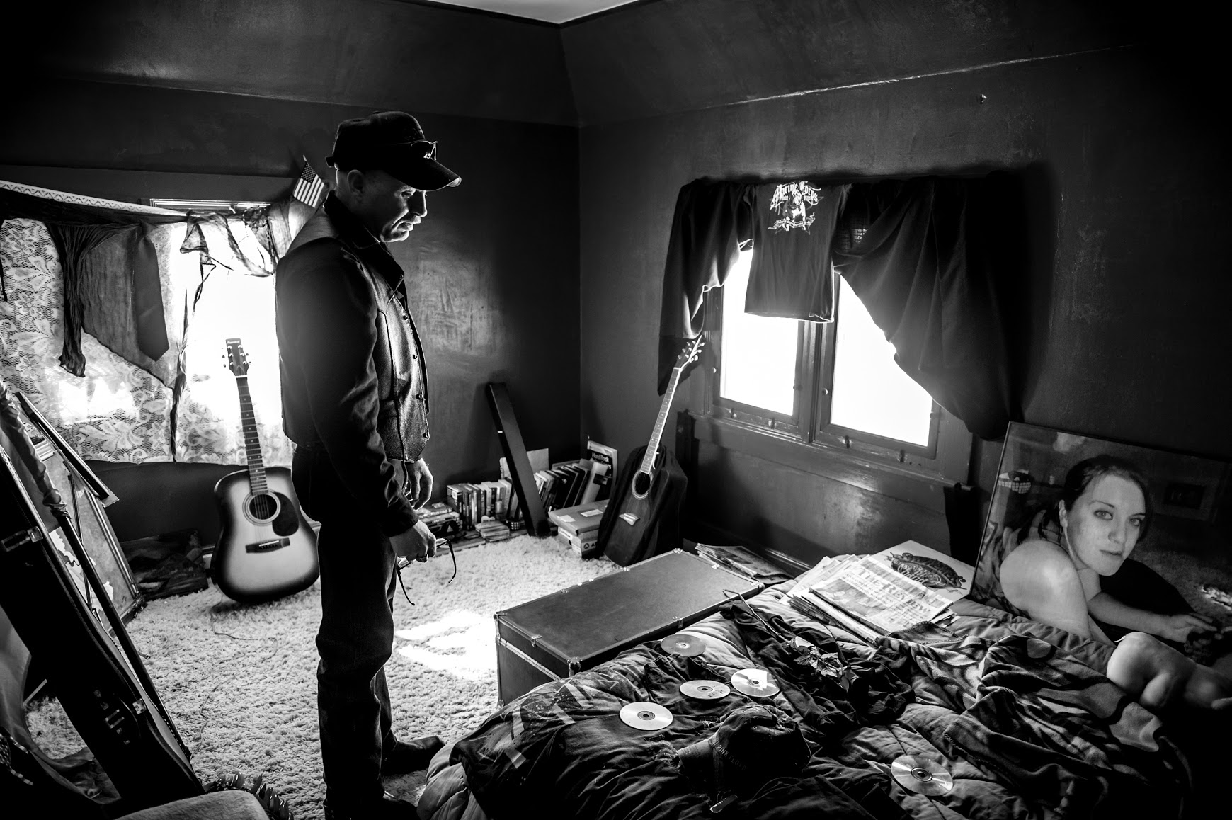 Gary Noling stands in his daughter Carrie's bedroom on the anniversary of her suicide in Alliance, Ohio. US Marine Carrie Goodwin suffered severe retaliation after reporting her rape to her commanders. Five days after she was went home with a bad conduct  discharge, she drank herself to death. "it destroyed my family. When Carrie died i lost all three of my kids and my grandkids. I lost two thirds of me. Two thirds of me is in that box of ashes."