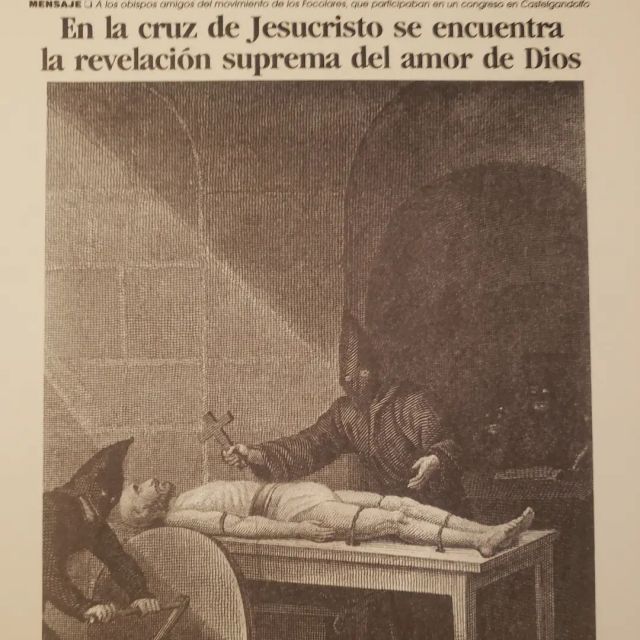 León Ferrari. L'osservatore Romano (detail), 2007 at #hausderkulturenderwelt #leonferrari #inquisition